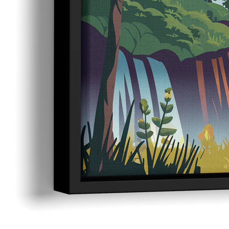 Henderson Scenic Trails - Close-Up Black Frame Canvas