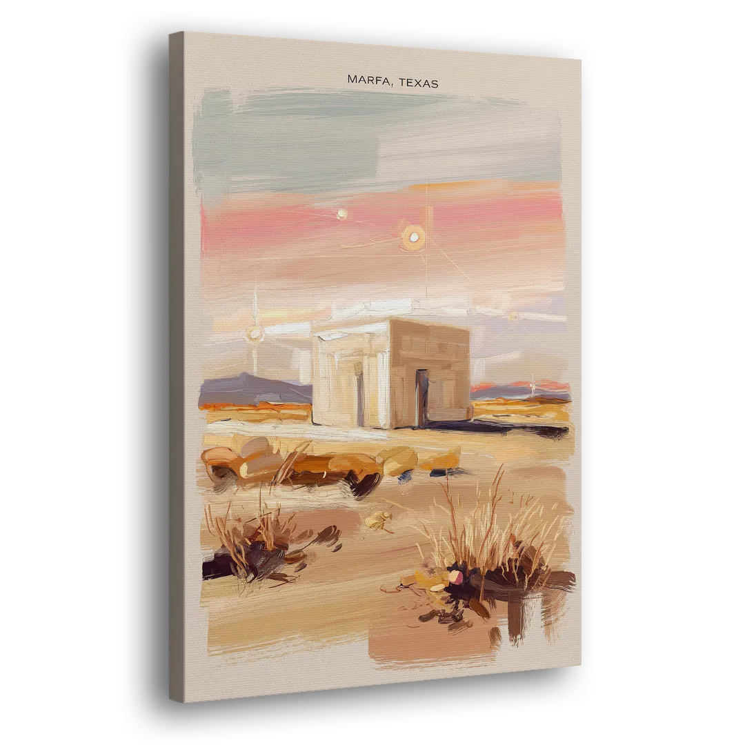 Marfa Scenic Beauty - Canvas Print Art Sides