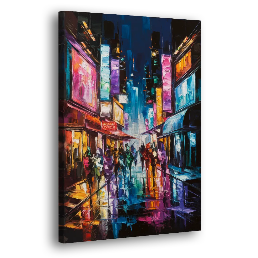 Joseph Vibrant Streets - Canvas Print Art Sides