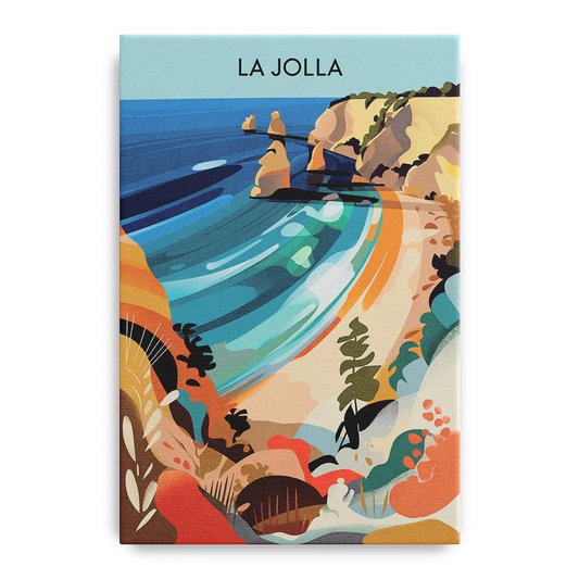 La Jolla Coastal Vibes - Canvas Wall Art