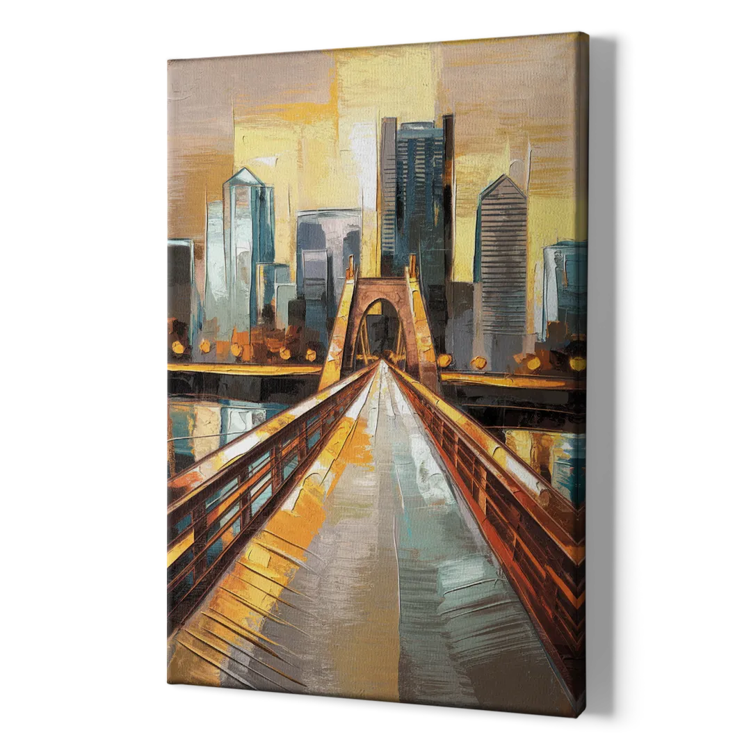 Pittsburgh City of Bridges - Canvas Print Art Sides