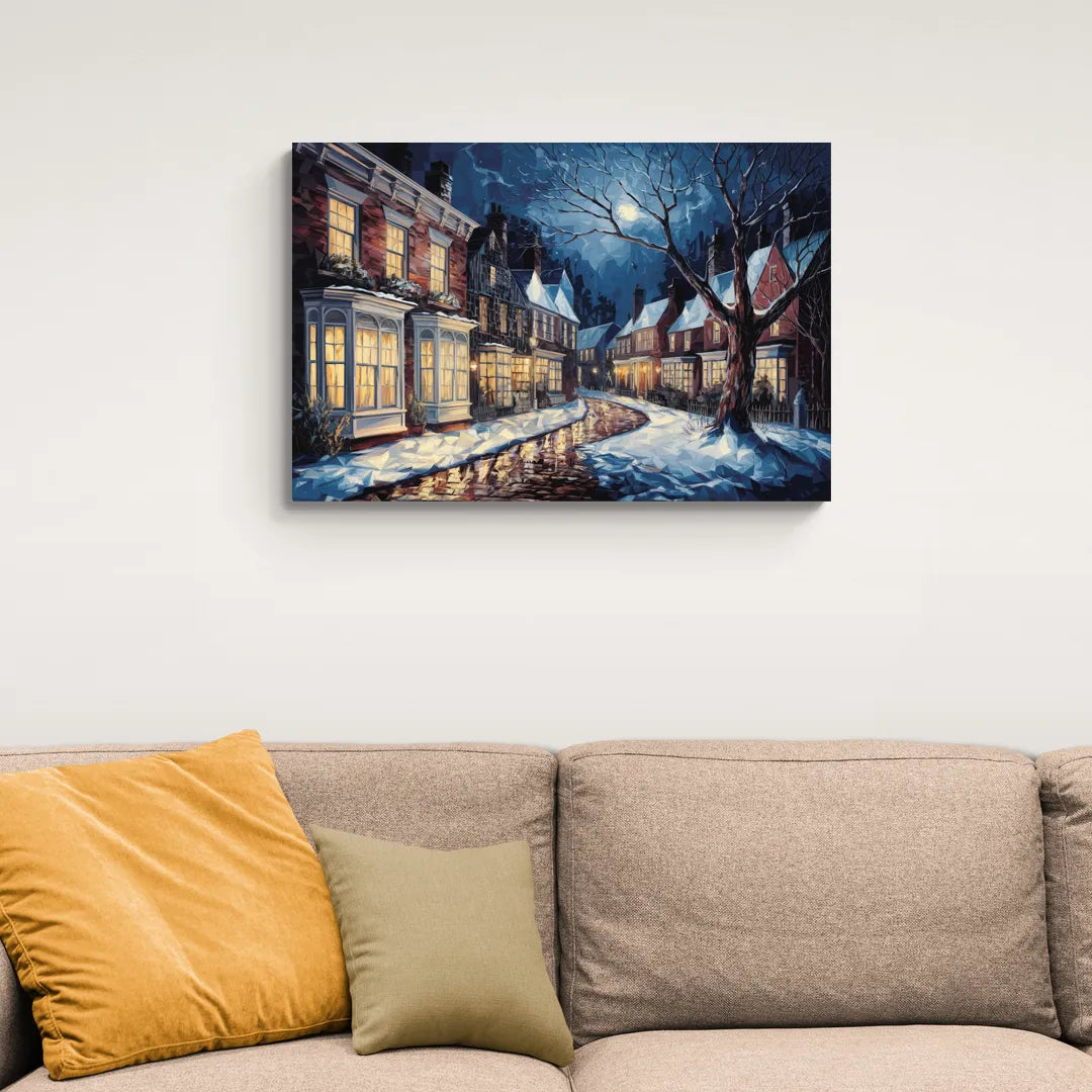 New Hope Historic Downtown - Canvas Wall Art Living Room