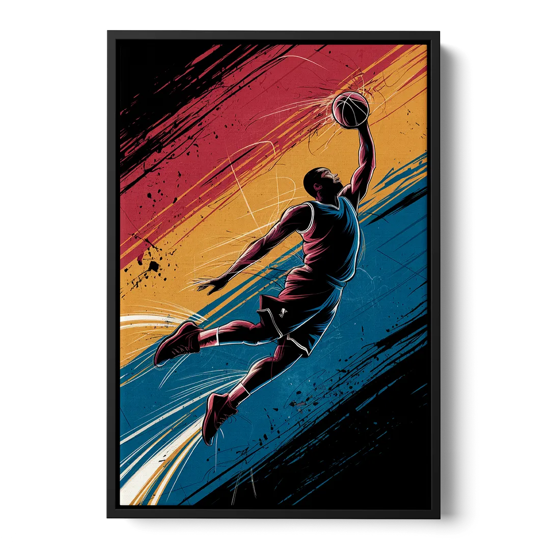 Irving Basketball Dreams - Black Frame Canvas