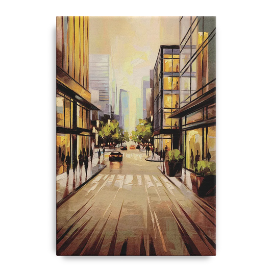 Arlington Urban Streets - Canvas Wall Art