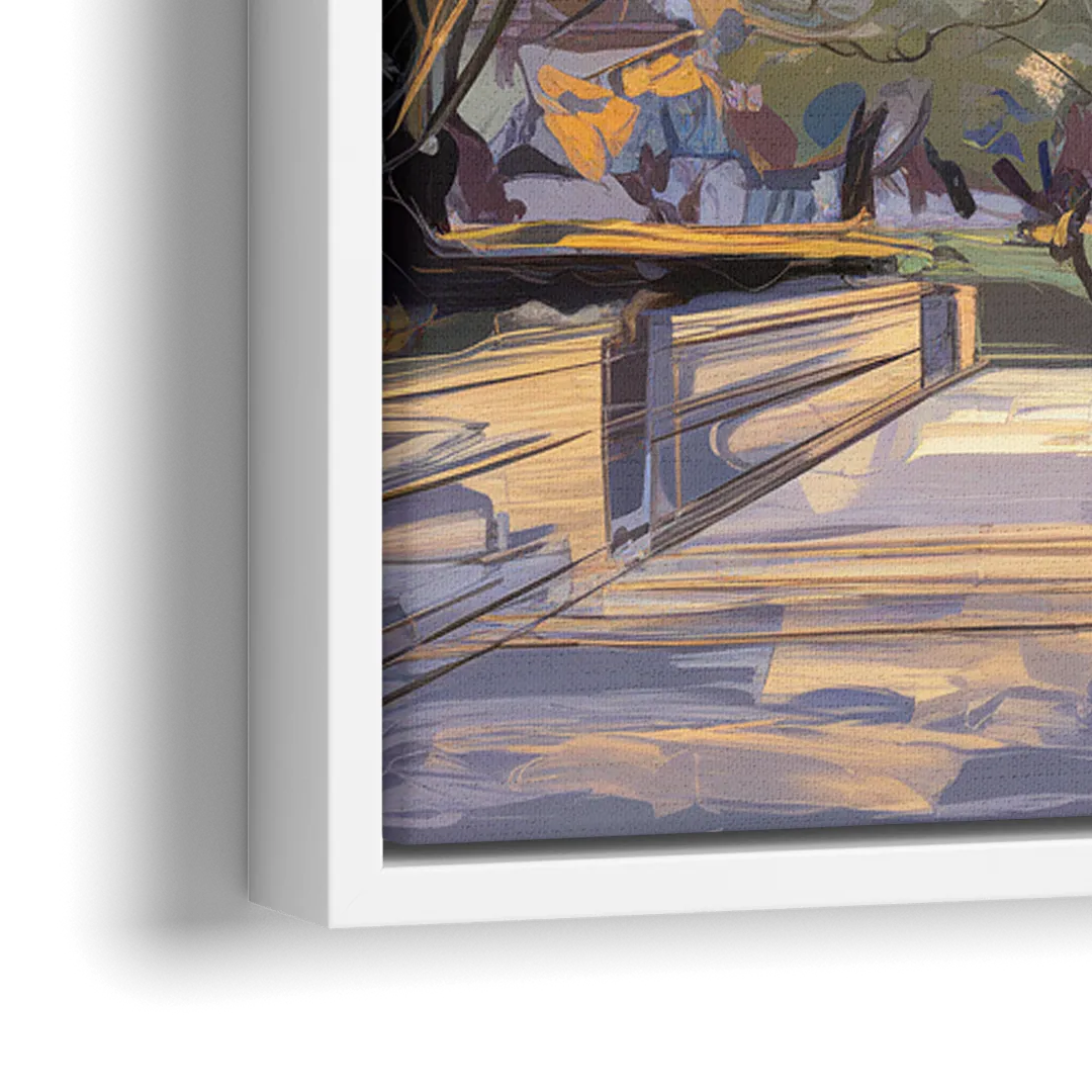 Lincoln Capitol Building - Close-Up White Frame Canvas