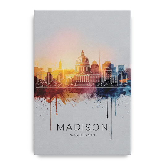 Madison Iconic Landmarks - Canvas Wall Art
