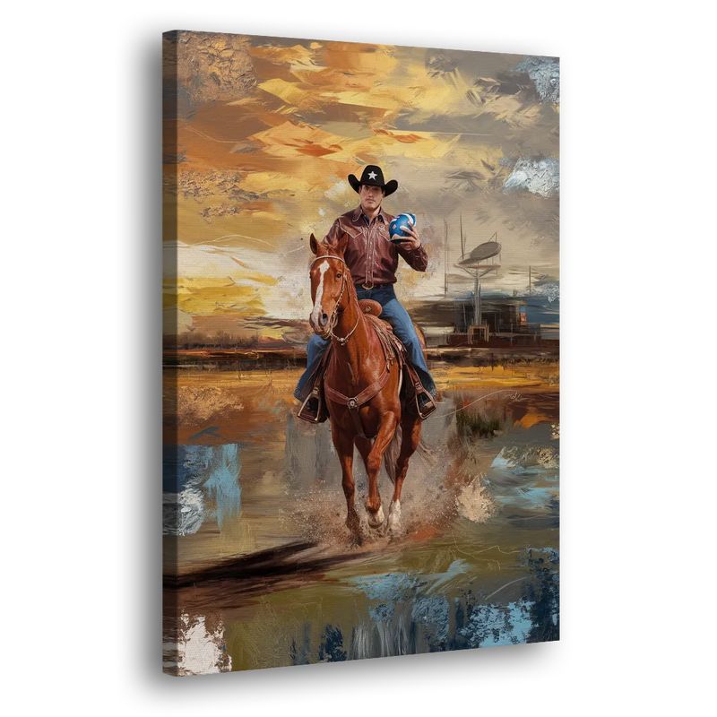 Dallas Cowboy Culture - Canvas Print Art Sides