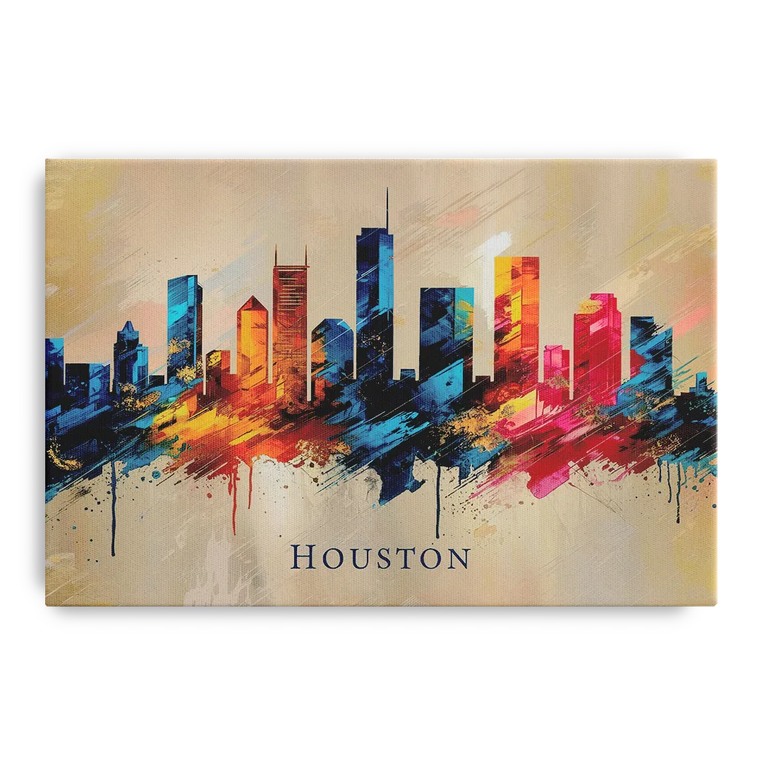 Houston Artistic Flair - Canvas Wall Art