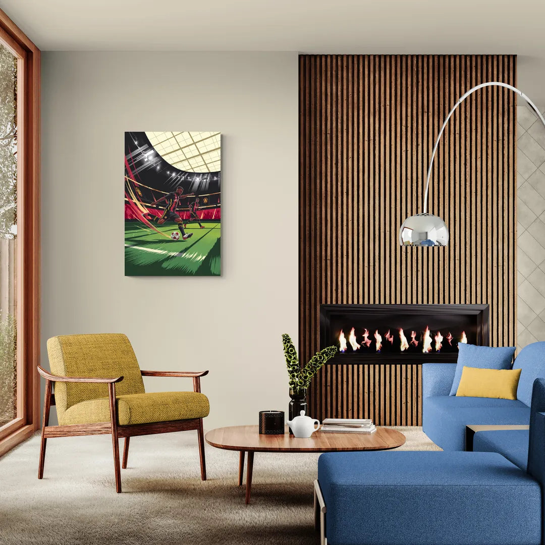Atlanta United Soccer Action - Canvas Wall Art Living Room