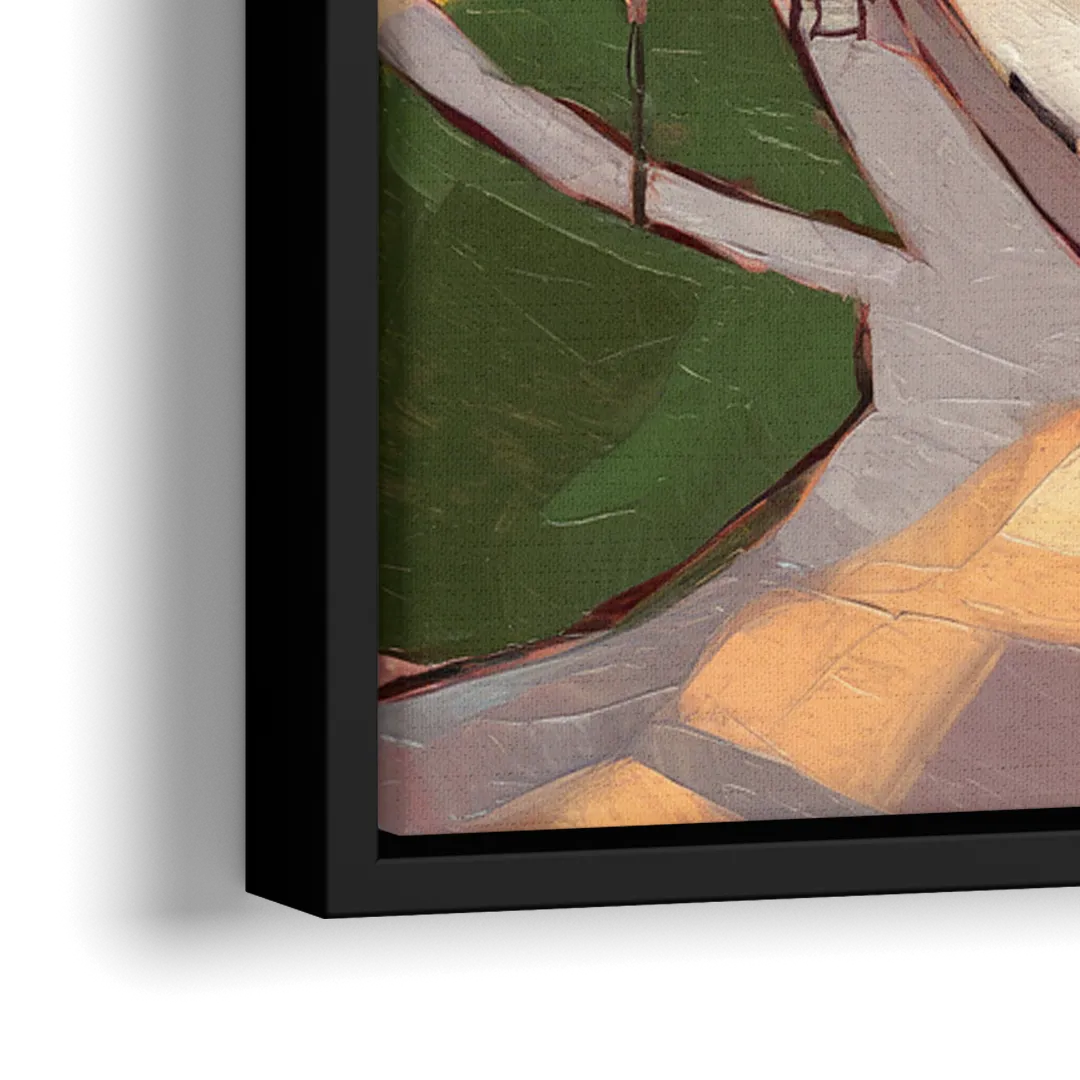 Omaha Scenic Riverfront - Close-Up Black Frame Canvas