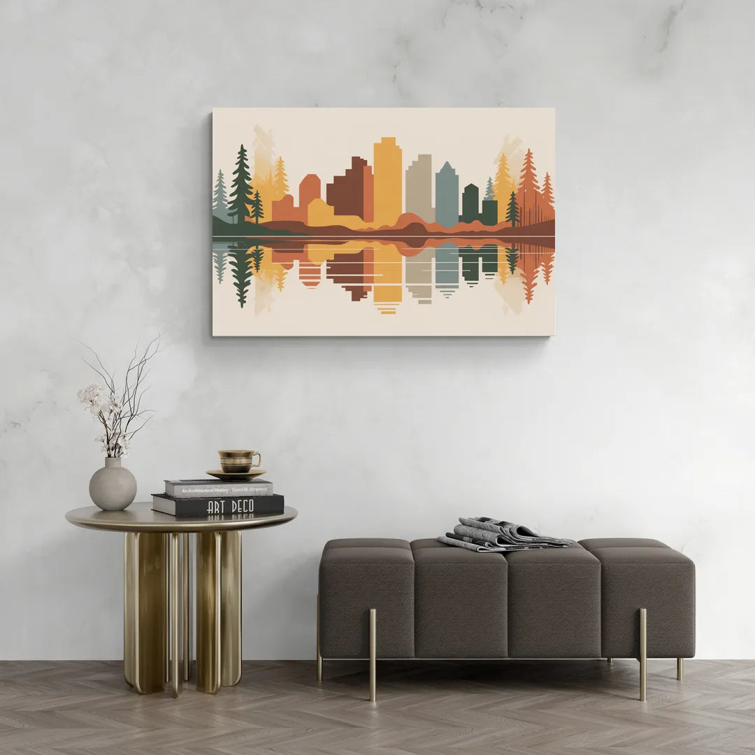 Jasper Autumn Colors - Canvas Wall Art Living Room