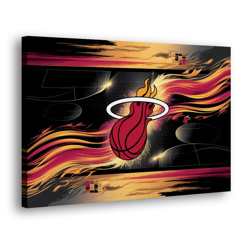 Miami Heat Basketball - Canvas Print Art Sides