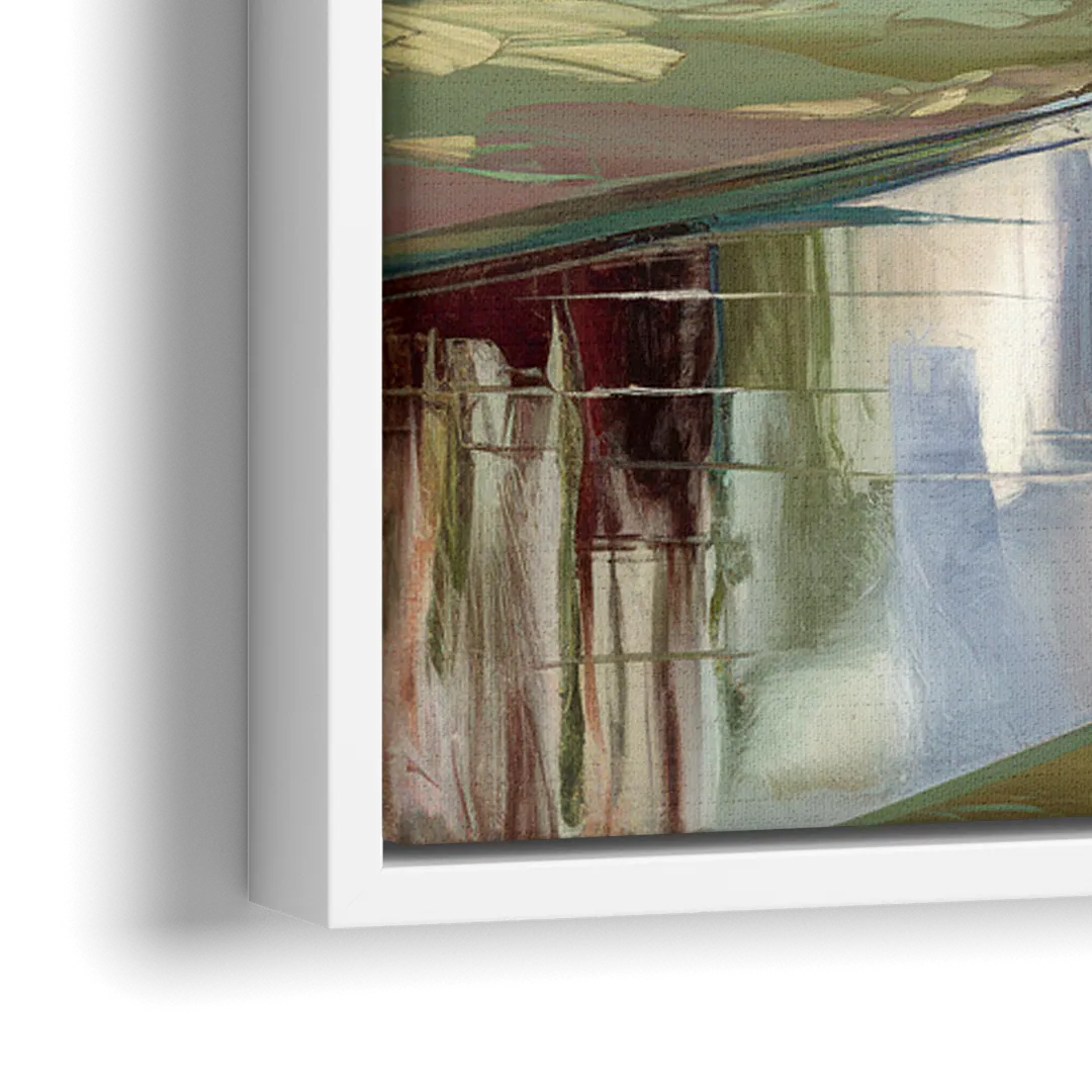 Durham University Aesthetic - Close-Up White Frame Canvas