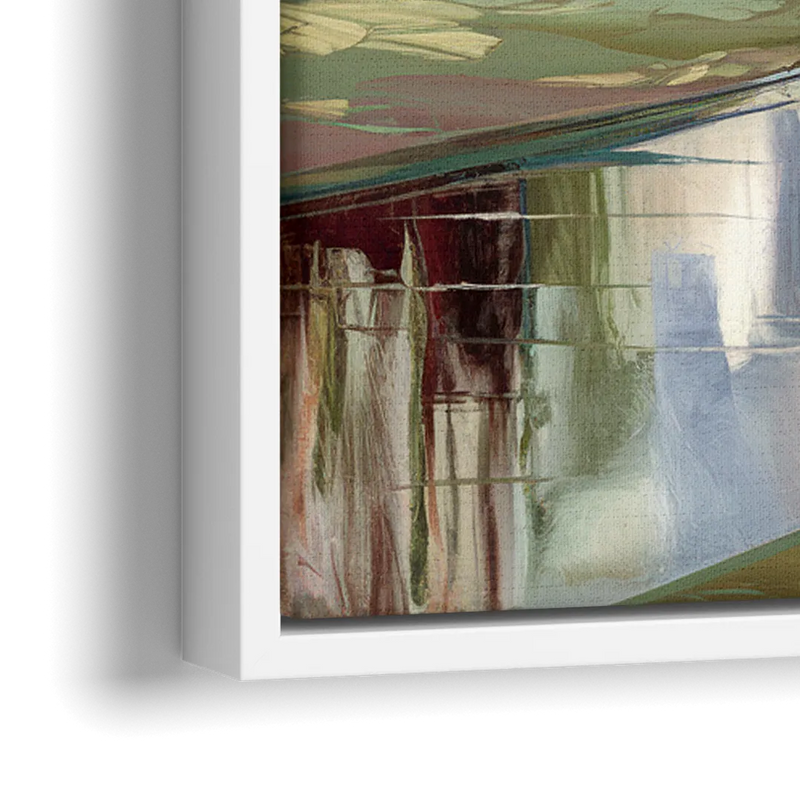 Durham University Aesthetic - Close-Up White Frame Canvas