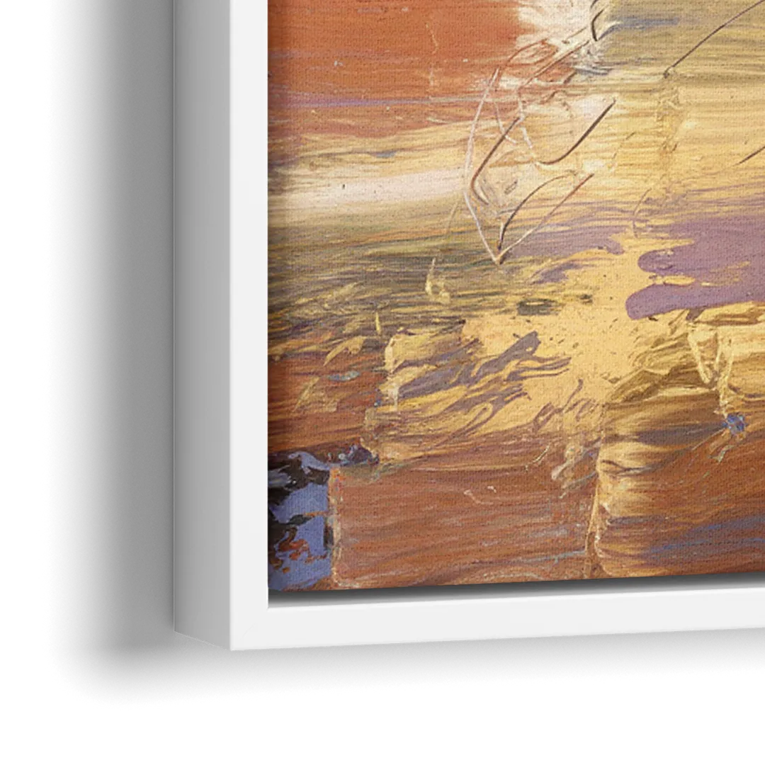 Franklin Skyline View - Close-Up White Frame Canvas