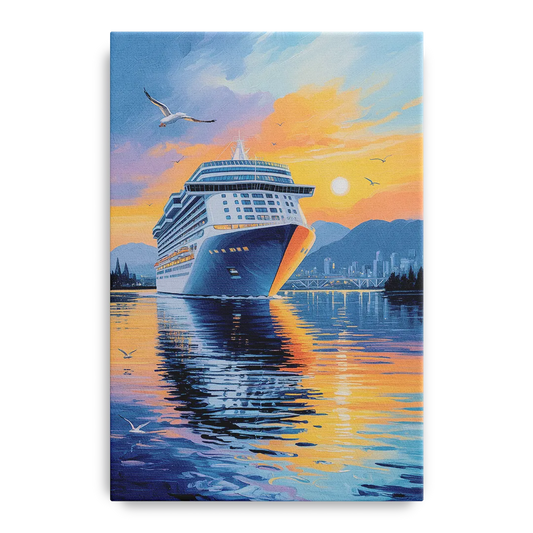 Vancouver Cruise Ship Terminal - Canvas Wall Art