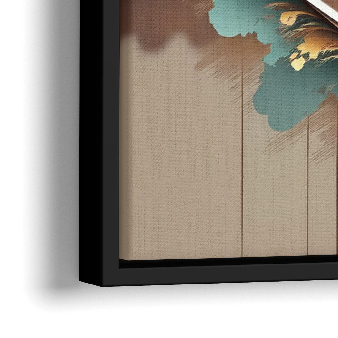 Irvine Modern Design - Close-Up Black Frame Canvas