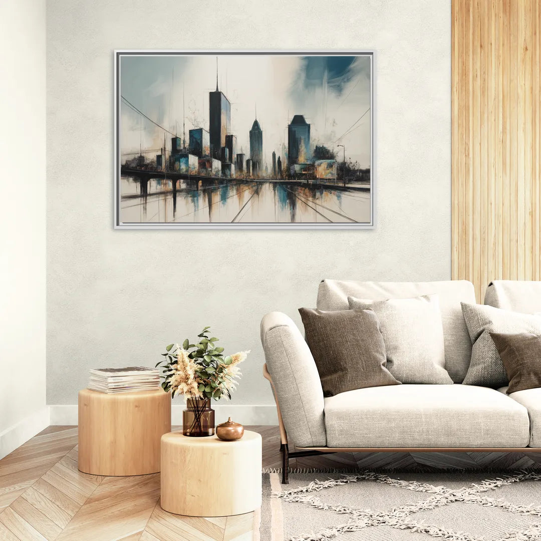 Montreal Museum of Fine Arts - Living Room White Frame Canvas