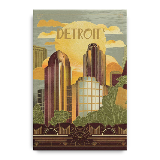 Detroit Architectural Beauty - Canvas Wall Art