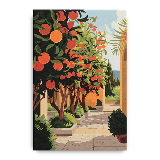 Orlando Citrus Grove Design - Canvas Wall Art