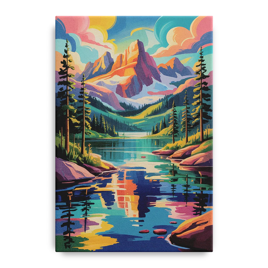 Rocky Mountain Serenity - Canvas Wall Art