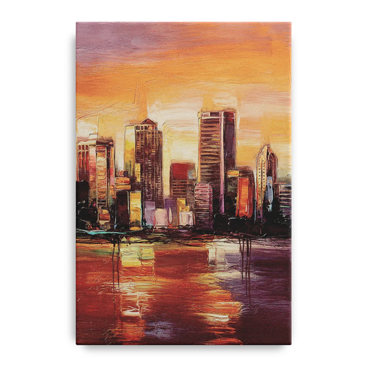 Milwaukee Downtown Skyline - Canvas Wall Art