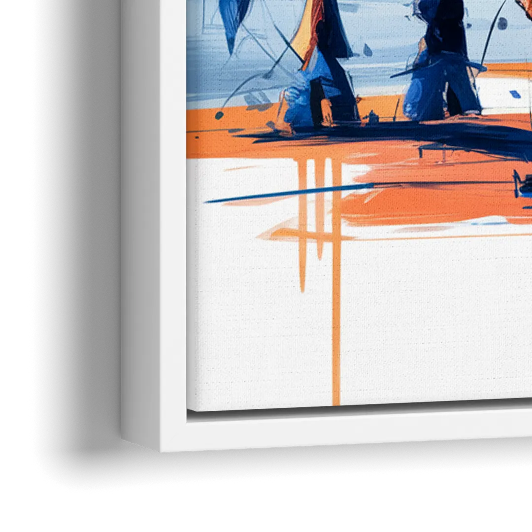 Durham Bulls Baseball Tribute - Close-Up White Frame Canvas