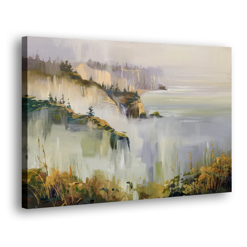 Big Sur Morning Fog - Canvas Print Art Sides