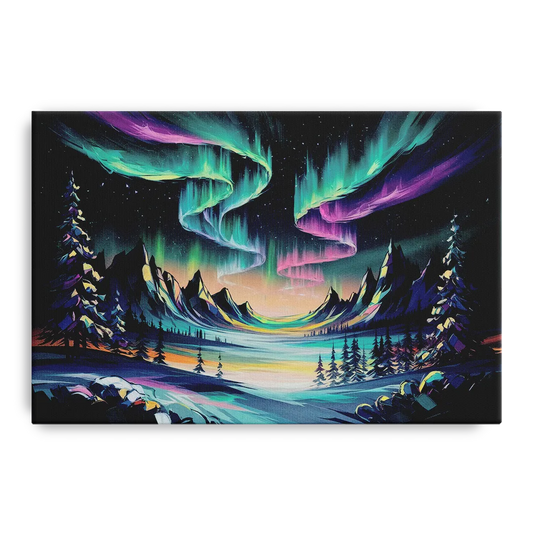 Aurora Vibrant Skies - Canvas Wall Art