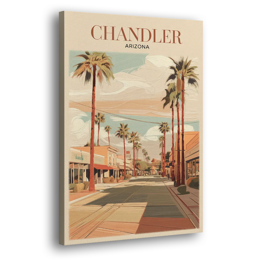 Chandler Downtown Streets - Canvas Print Art Sides
