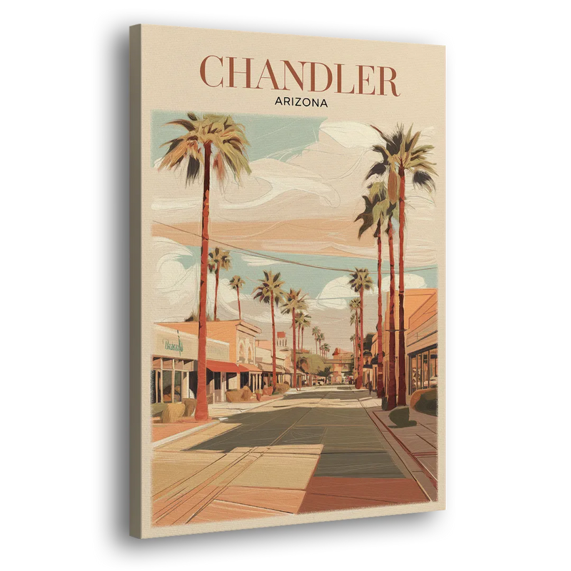 Chandler Downtown Streets - Canvas Print Art Sides