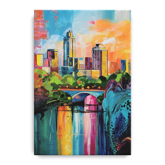 Austin Street Art Culture - Canvas Wall Art