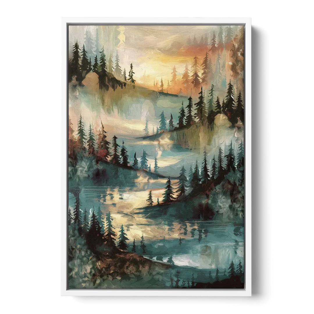 Burlington Captivating Landscapes - White Frame Canvas