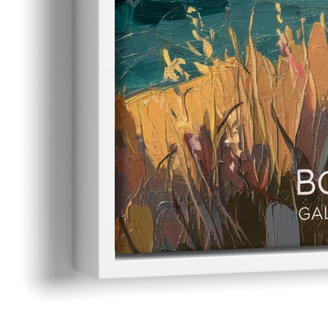 Bozeman Gallatin Valley - Close-Up White Frame Canvas