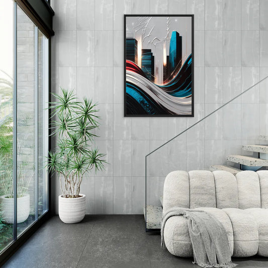 San Jose Earthquakes Spirit - Living Room Black Frame Canvas