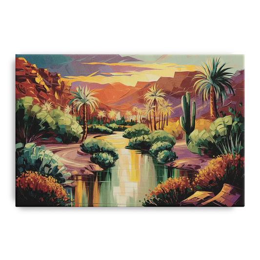 Las Vegas Desert Oasis - Canvas Wall Art