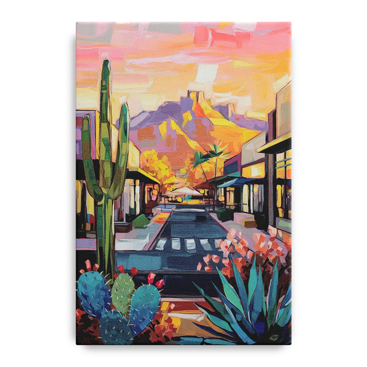 Scottsdale Downtown Vibes - Canvas Wall Art