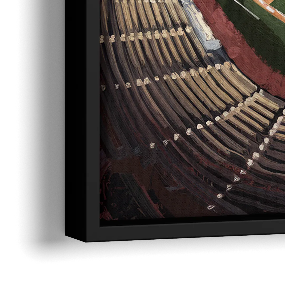 Los Angeles Angels Stadium - Close-Up Black Frame Canvas