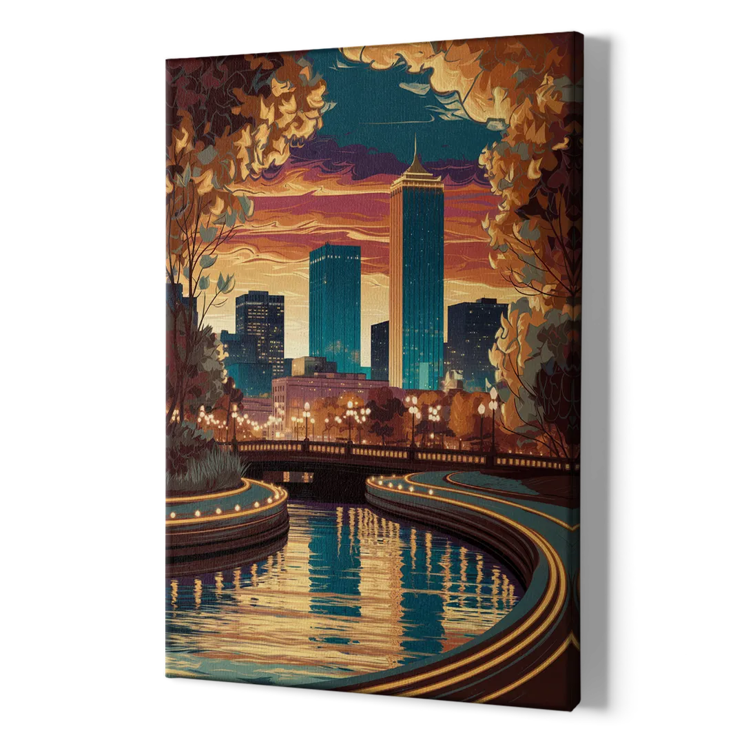 Oklahoma City Scenic Views - Canvas Print Art Sides