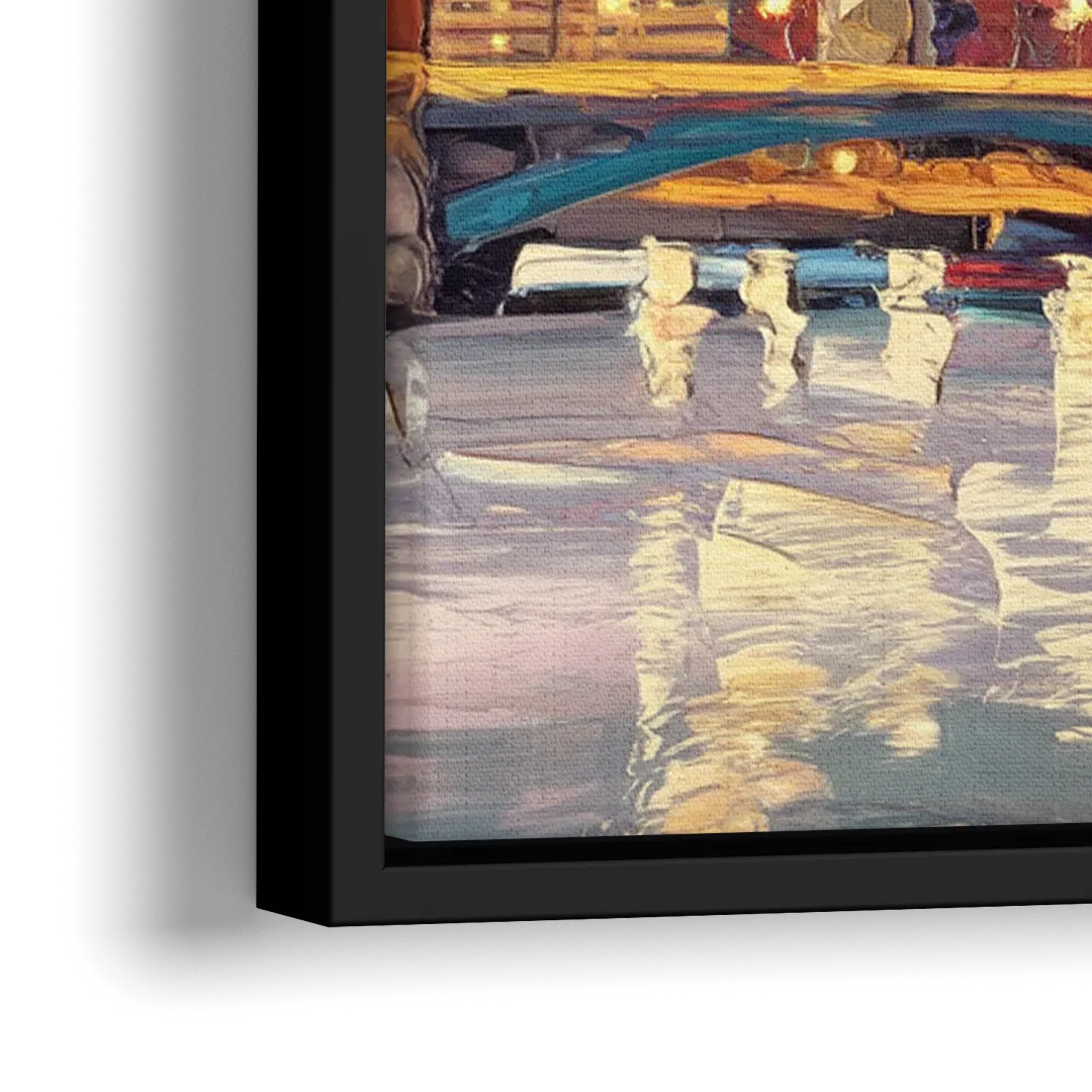 Minneapolis Modern Architectural Beauty - Close-Up Black Frame Canvas