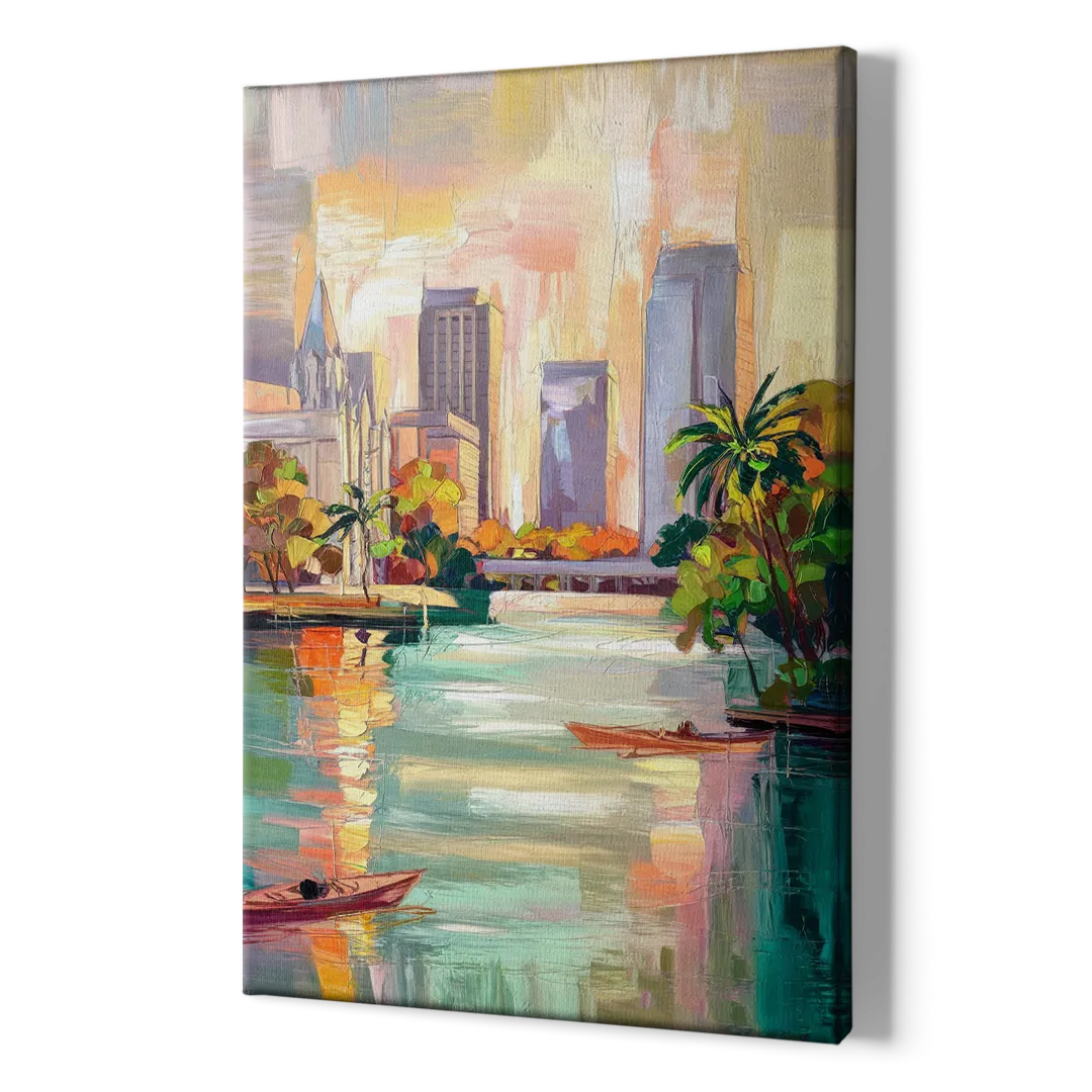 Tampa University Campus Vibes - Canvas Print Art Sides