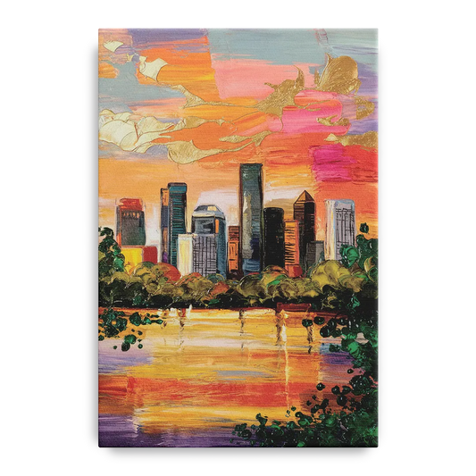 Houston Cultural Essence - Canvas Wall Art