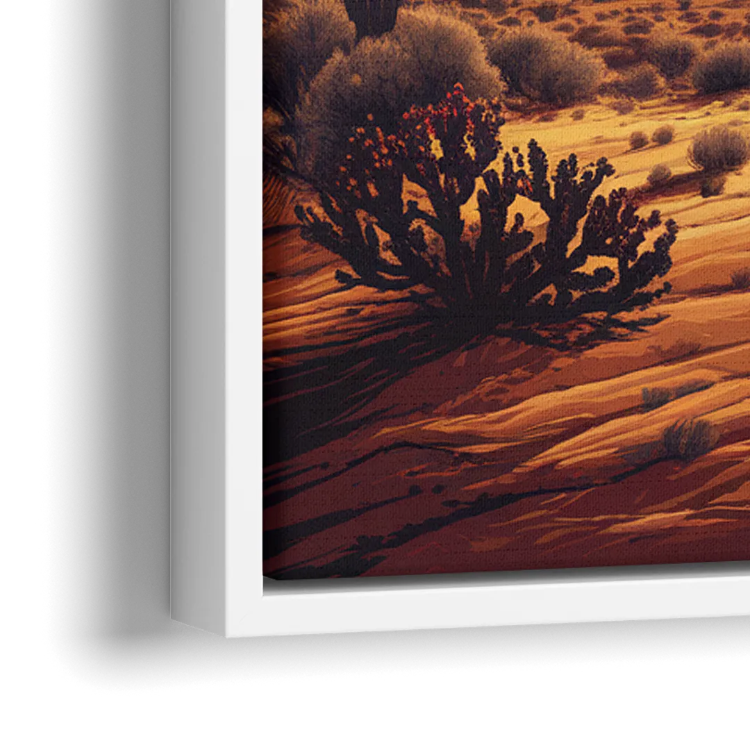 Phoenix Southwest Charm - Close-Up White Frame Canvas