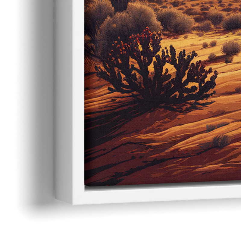 Phoenix Southwest Charm - Close-Up White Frame Canvas