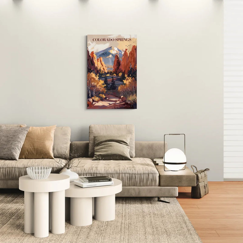 Colorado Springs Nature Escape - Canvas Wall Art Living Room