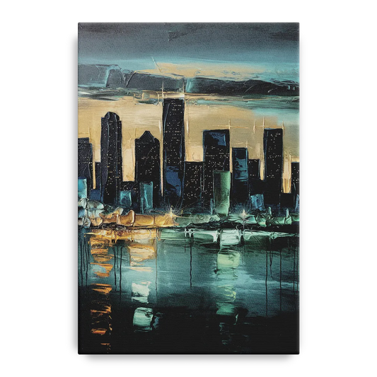 Houston Modern Aesthetic - Canvas Wall Art