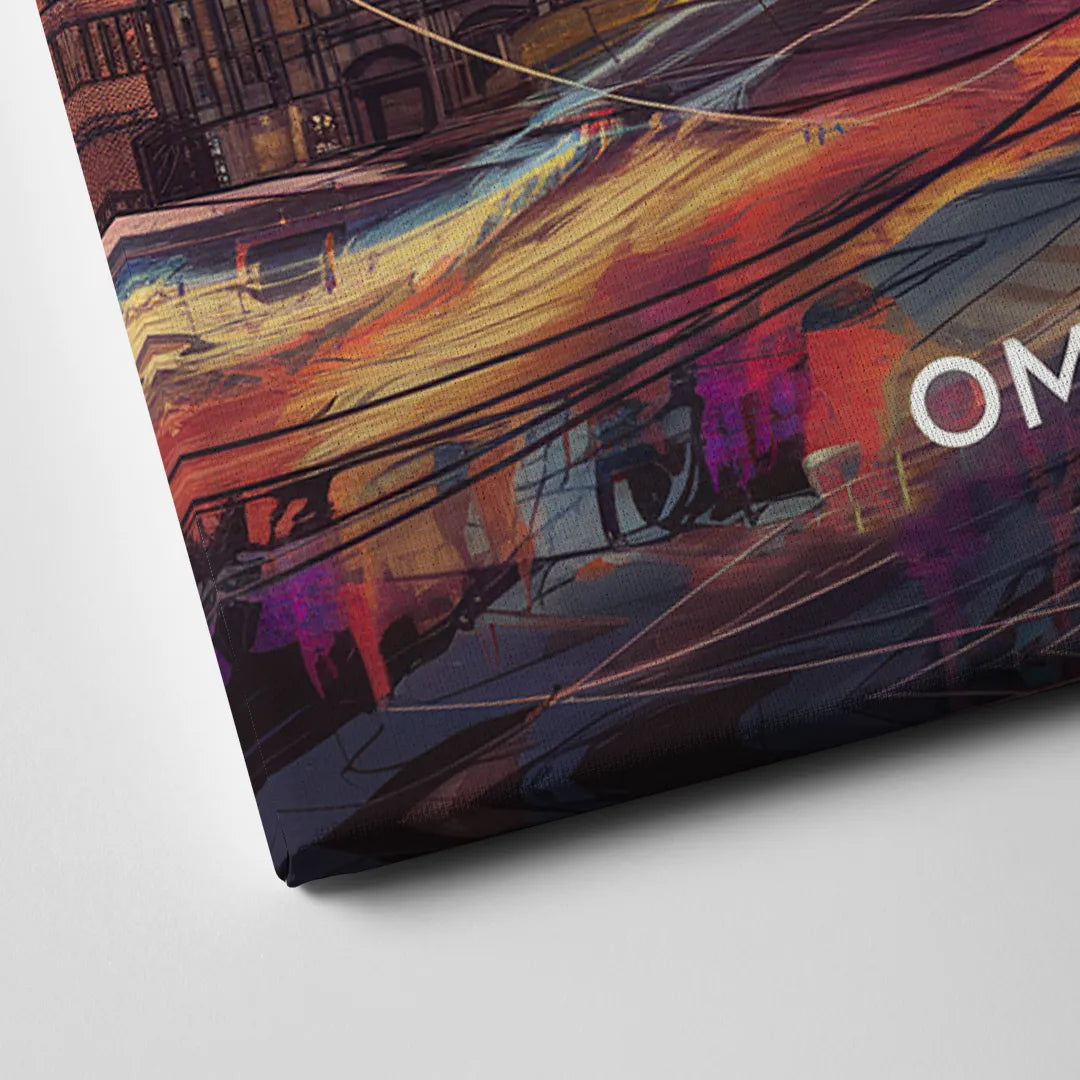 Omaha Urban Aesthetic Canvas Close Up
