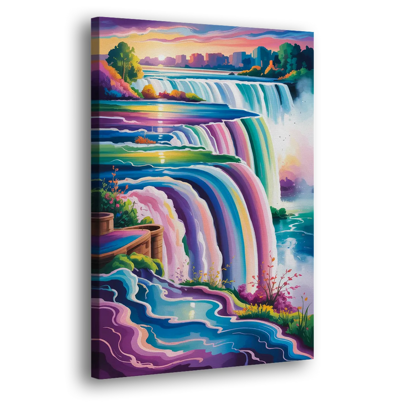 Niagara Falls Summer View - Canvas Print Art Sides