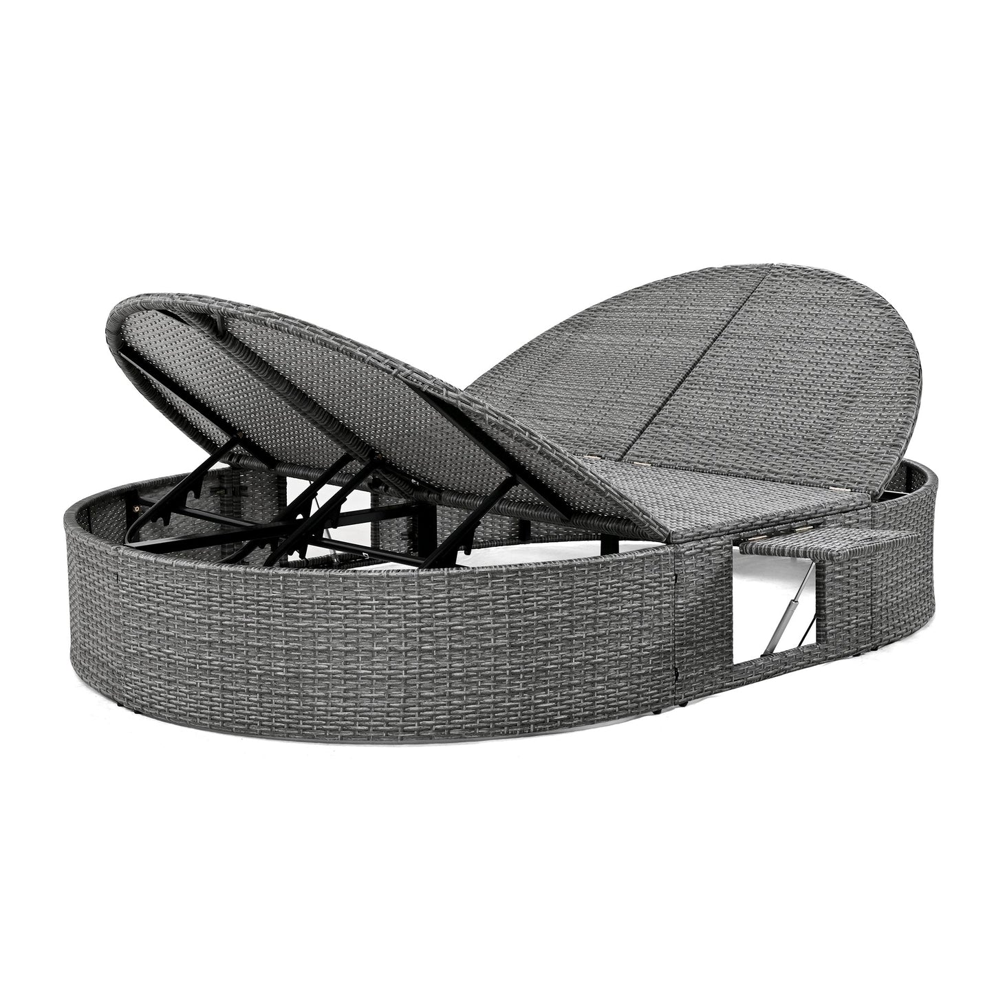 Luxurious 2-Person Wicker Daybed with Cushions – Perfect for Patio