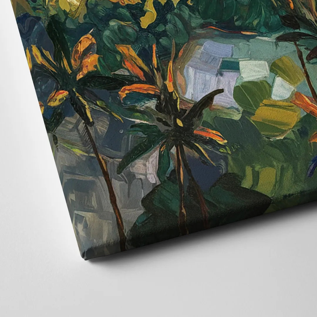 Honolulu Vibrant Cityscape Canvas Close Up